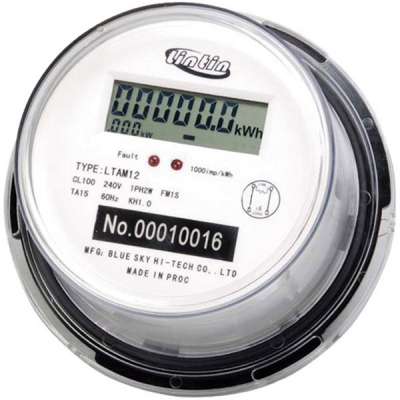 DDS8888 Single phase 1S 2S ANSI ROUND socket energy meter