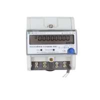 single phase electronic watt-hour meter din rail with RS485 DLT645 protocol AC power grid