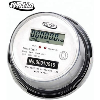 Single-phase Round Energy Meter/Power Meter (ANSI Standard) medidor de energia socket medidor form 1 2s  LoRa RF meters