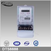 DTS8888 Three phase four-wire electronic LCD transparent long terminal cover energy meter /electricity meter