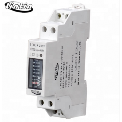 DDS-DG12 Series Single-phase Digital Modbus Wifi Din rail Energy meter/kWh meter