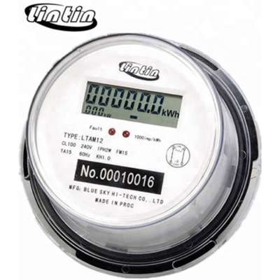 Single-phase Two-wire Round Smart Energy Power Meter Socket Type