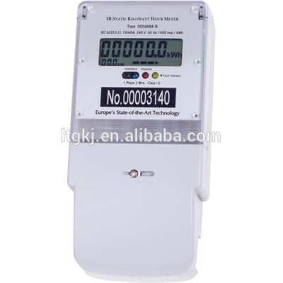 Single-phase two-wire digital electric energy meters/ Kilowatt hour meter RS485