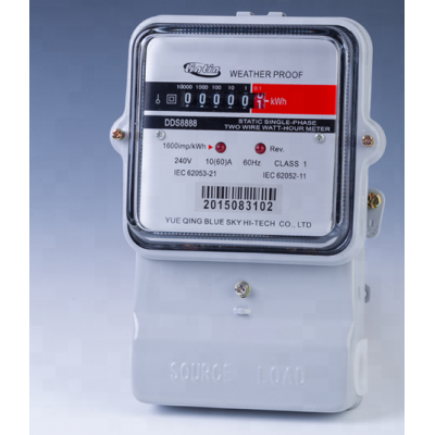 240V Single-phase Two-wire Static Electricity Kilowatt Hour Meter (register/counter type)