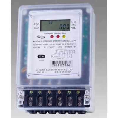 Two-phase three-wire digital energy/kWh meter(RS485 Communication )